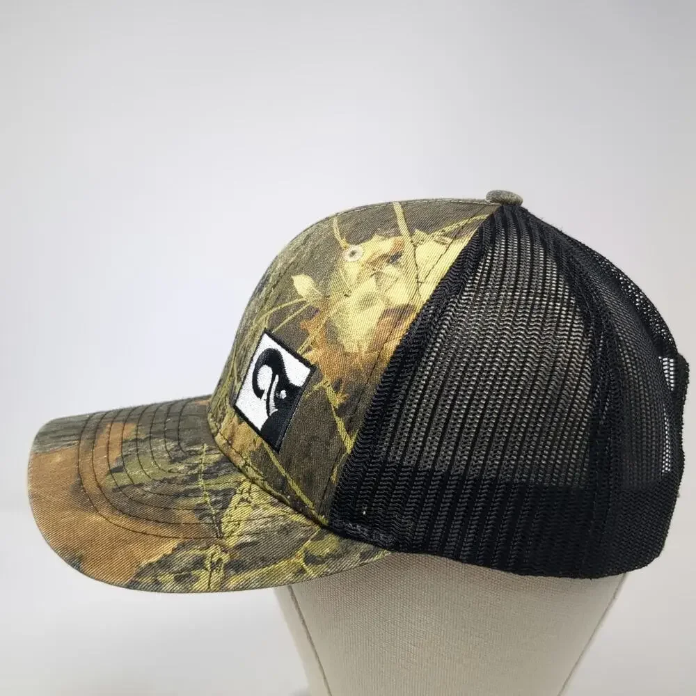 Max Trucker Hat Green One Size Camo HIAB Logo Mesh Snapback Load Handling Gear